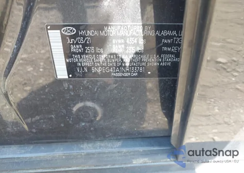 2022 Hyundai Sonata Se z USA, uszkodzony, nr VIN 5NPEG4JA1NH133781